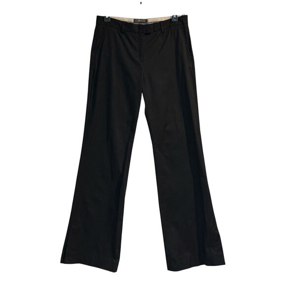 kulson Pants - Kulson Italy Black Dress Pants Size 10 Stretch Cotton Cupro Made Italy Split Hem